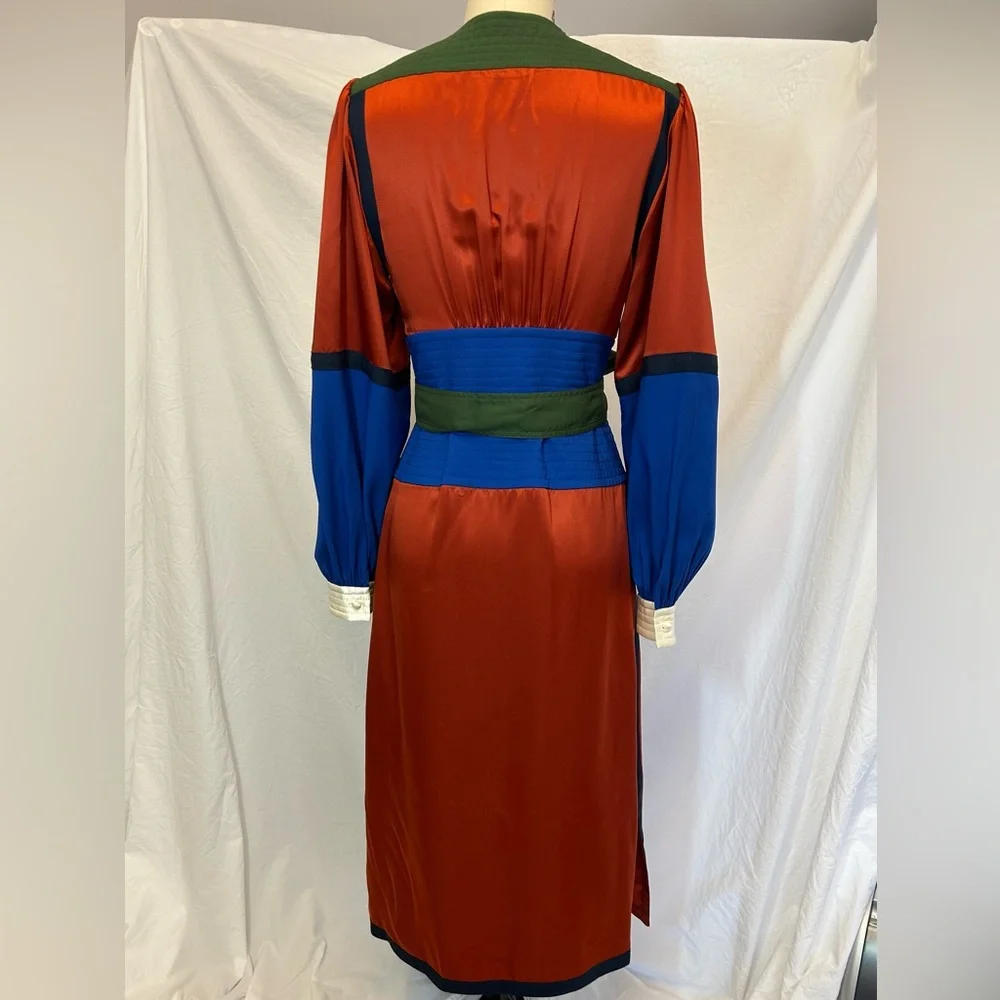 Tory Burch stunning Colorblock Wrap Dress